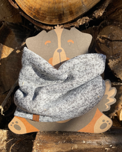 Cuello o bandana tubular tejido con interior de polar