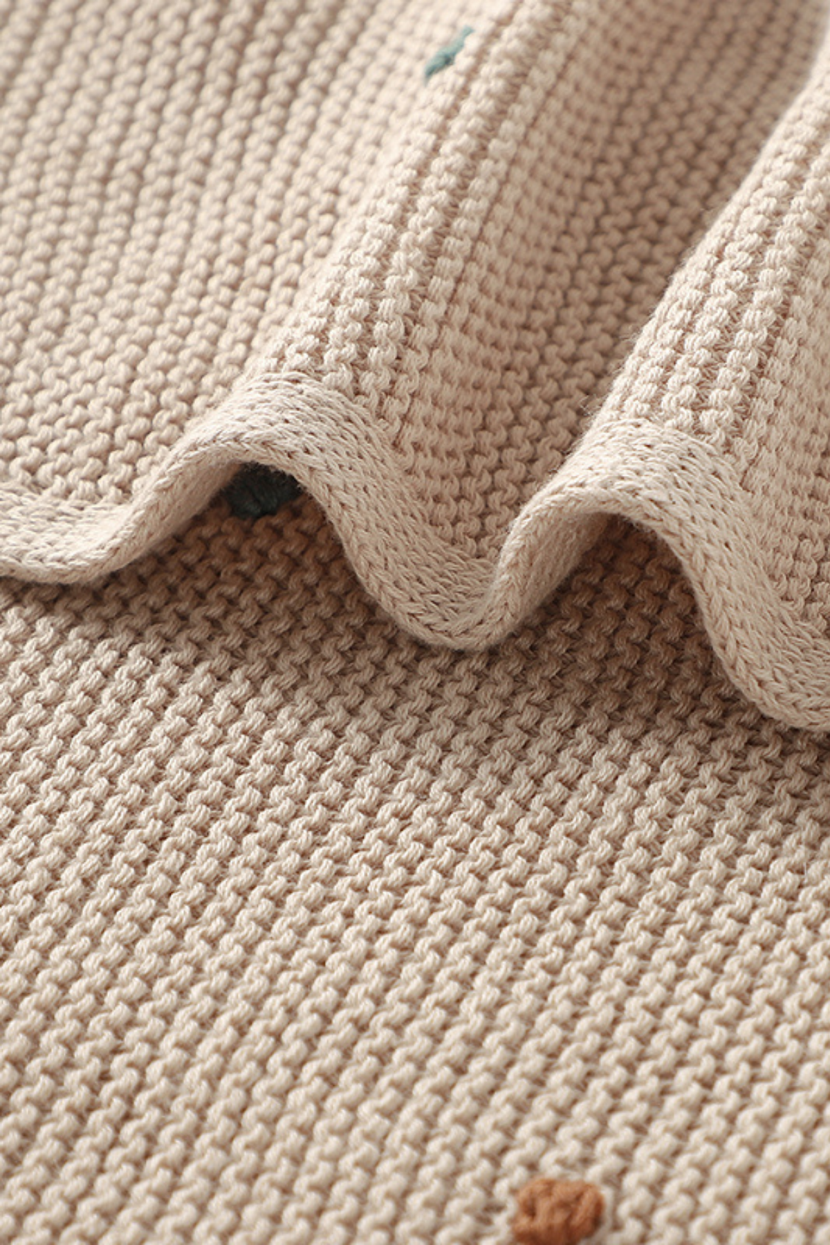 Manta de algodón Pompones - Imagen 5